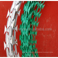 BTO-22 Green Powder Coated Concertina Razor Barbed Wire